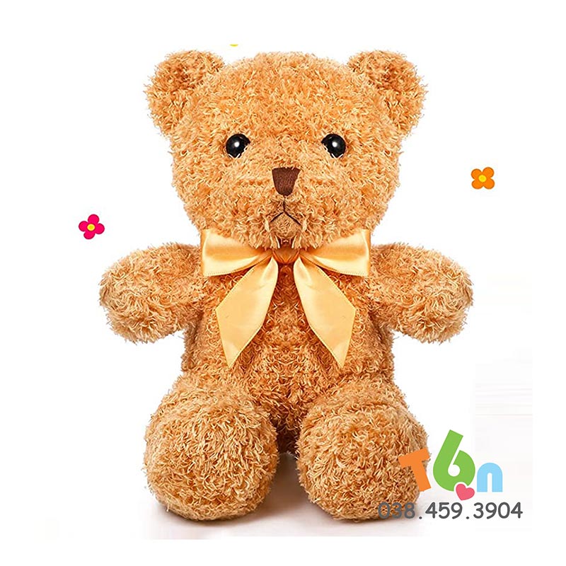 Gấu bông teddy lông xù, 30cm